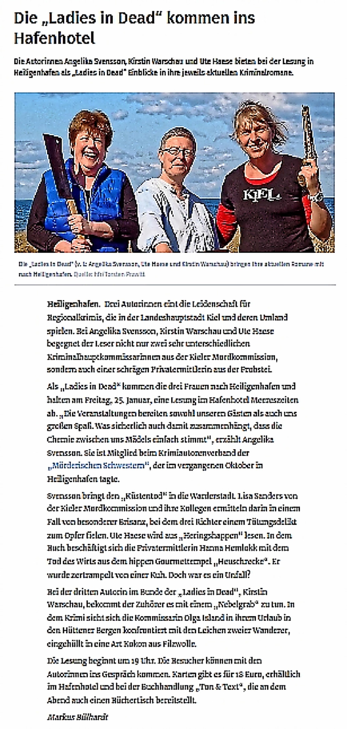 Lübecker Nachrichten, 07.01.2019
