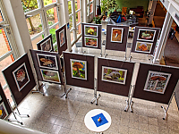 Blick auf Pilz-Ausstellung