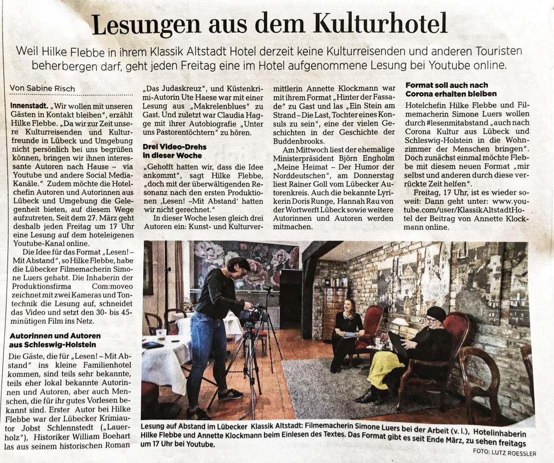 Lübecker Nachrichten, 29.05.2020