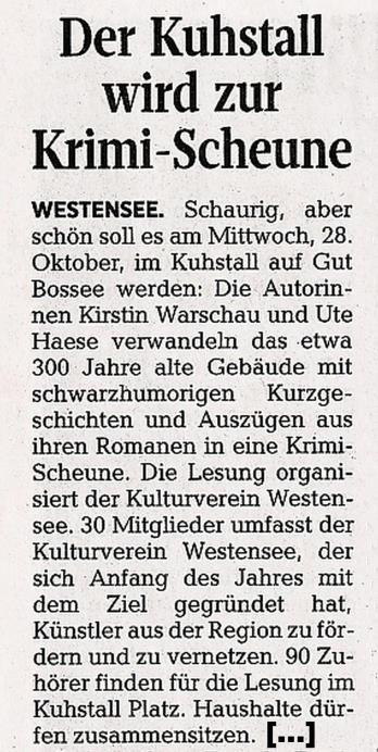 Kieler Nachrichten, 23.10.2020